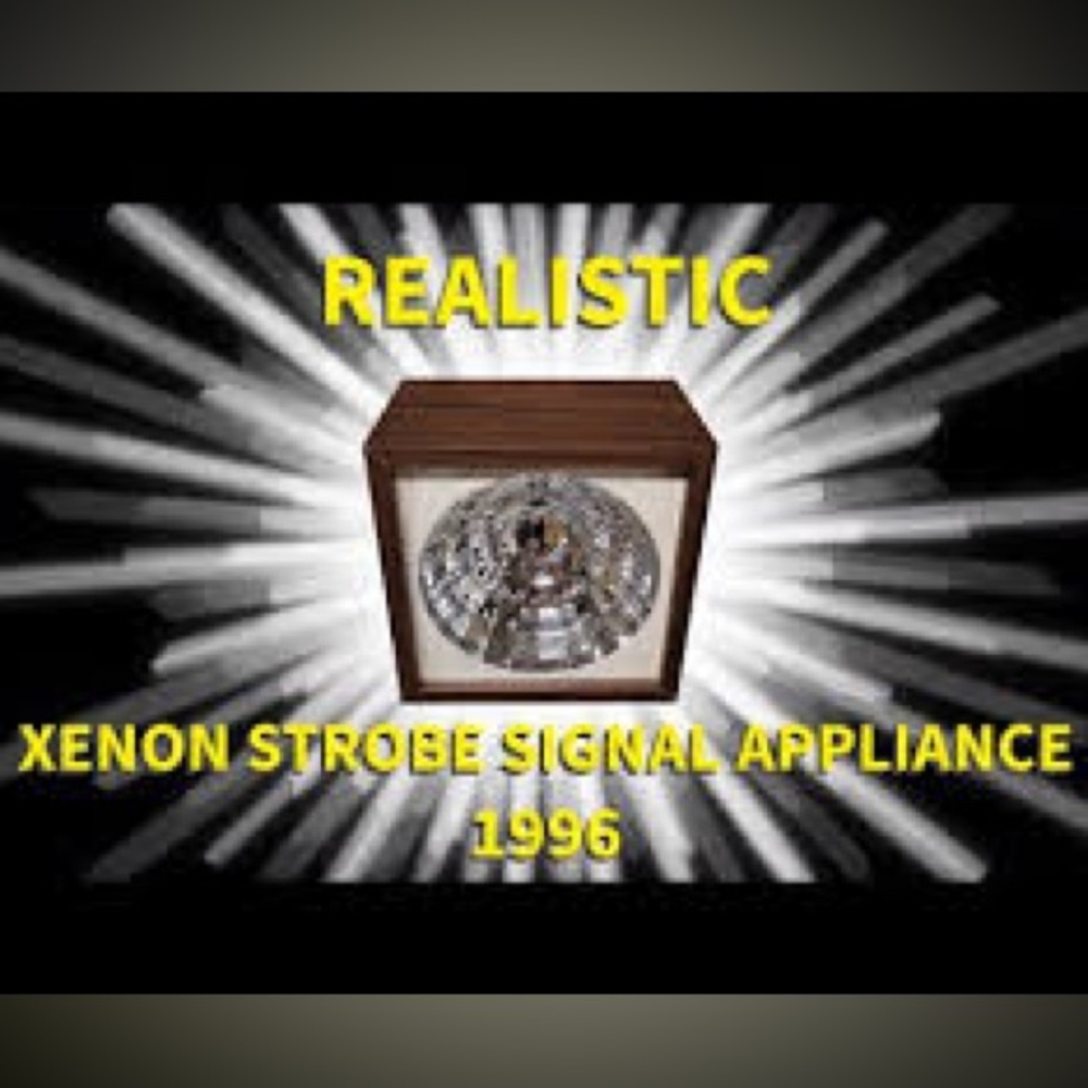 90s Vintage Strobe Light EUC Realistic Xenon Radio Shack Party Disco Light